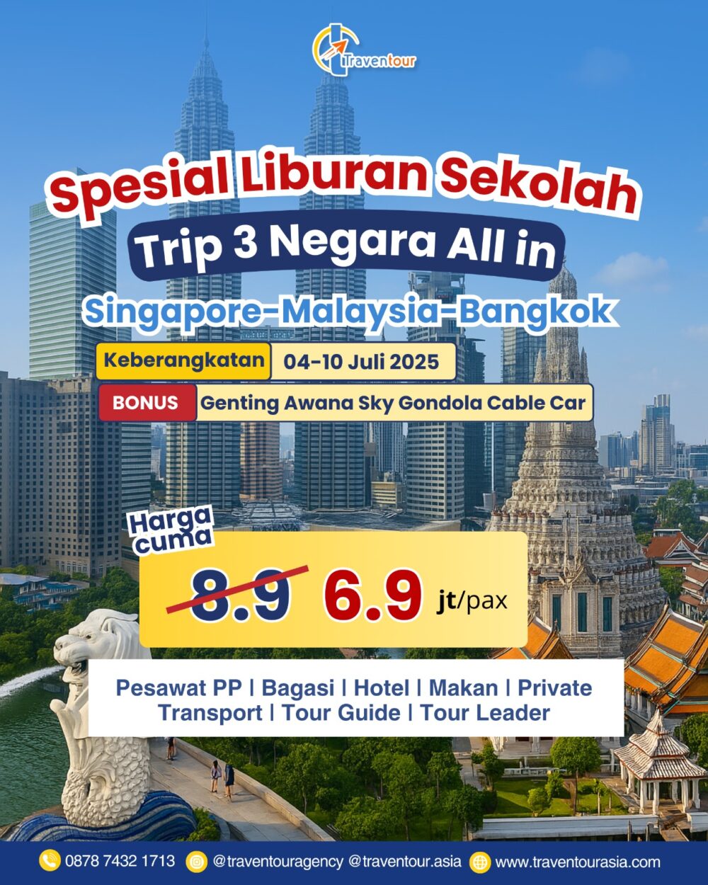 Trip 3 Negara Juli 2025 ( 04 - 10 Desember 2025)