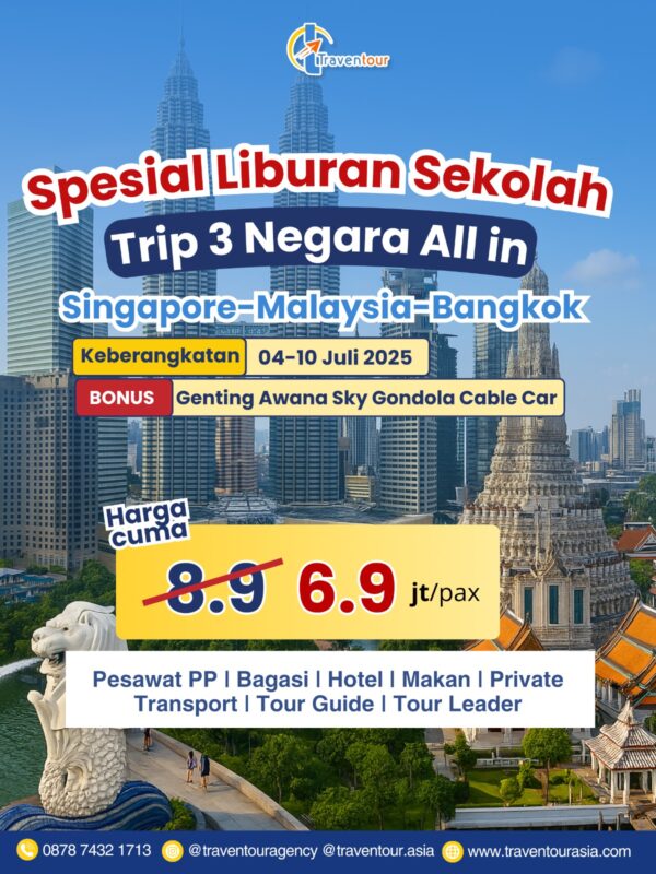 Trip 3 Negara Juli 2025 ( 04 - 10 Desember 2025)