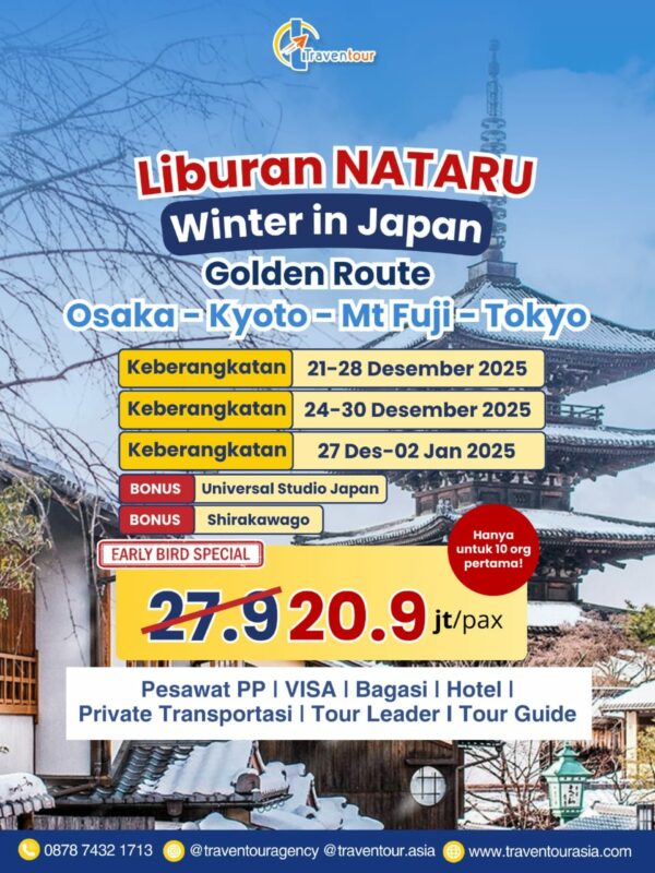 Jepang Januari 2025 ( 27 Desember - 02 Januari 2025)