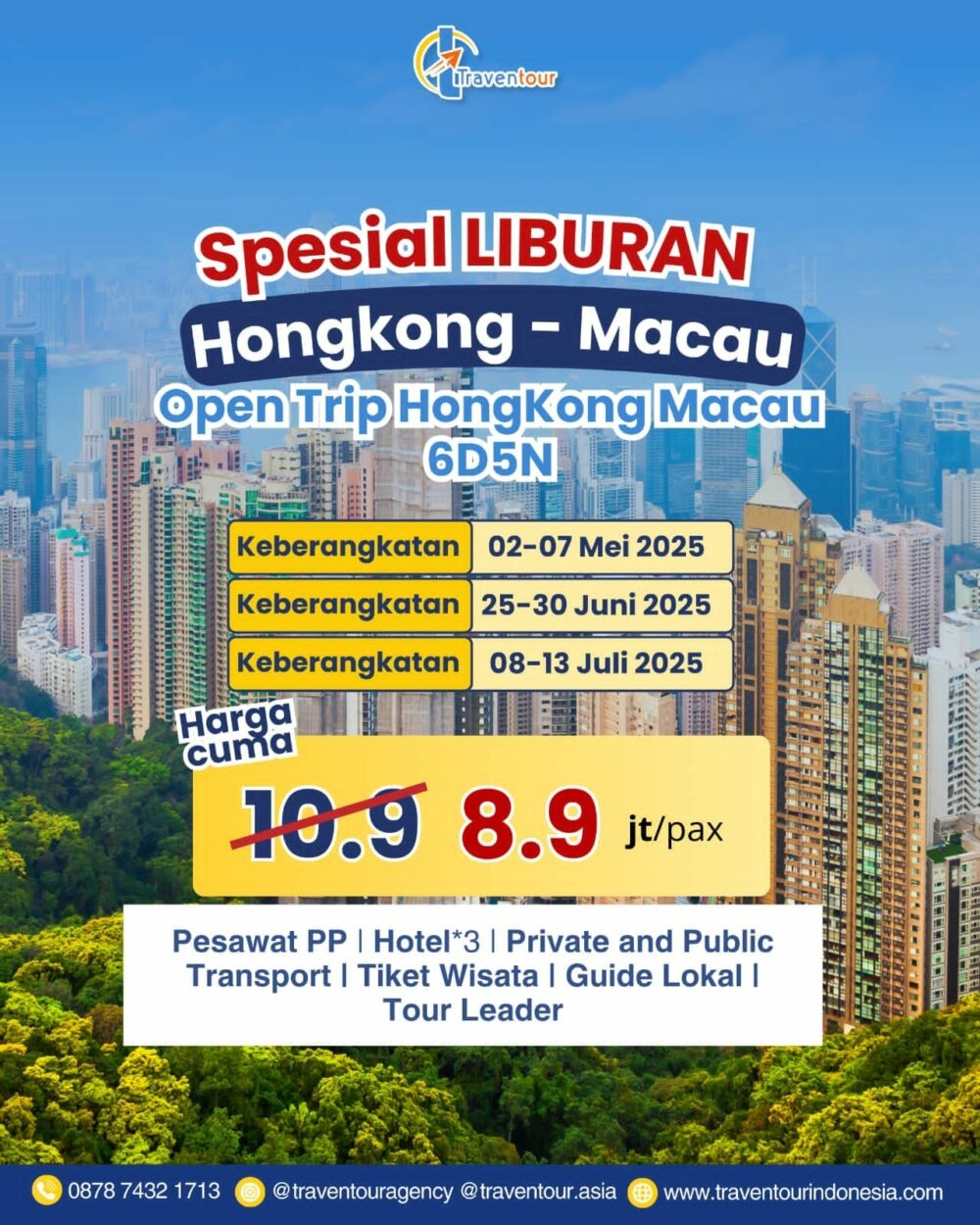 Hongkong Mei 2025 ( 02 - 07 Mei 2025)