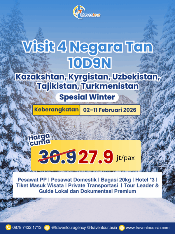 Visit 4 Negara Tan 10D9N Februari 2026