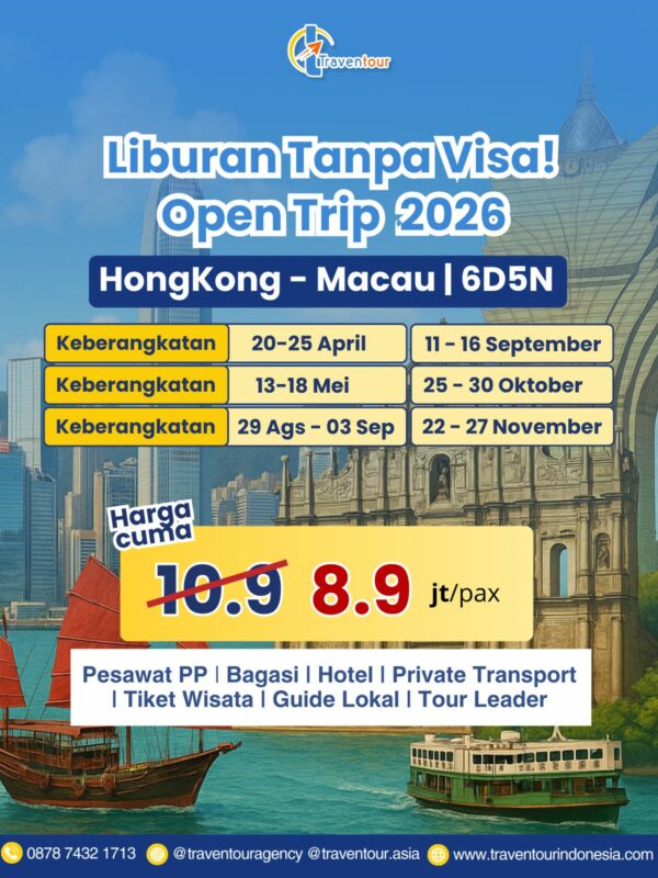 Liburan Tanpa Visa! Open Trip 2026
