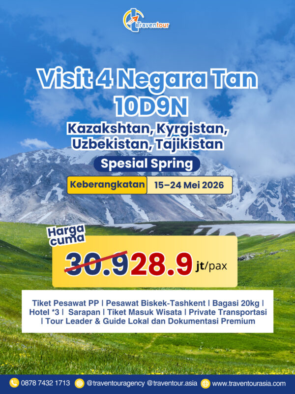Visit 4 Negara Tan 10D9N Mei 2026