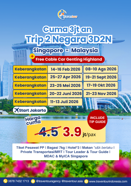 Liburan Tanpa Visa! Open Trip 2026 3D2N
