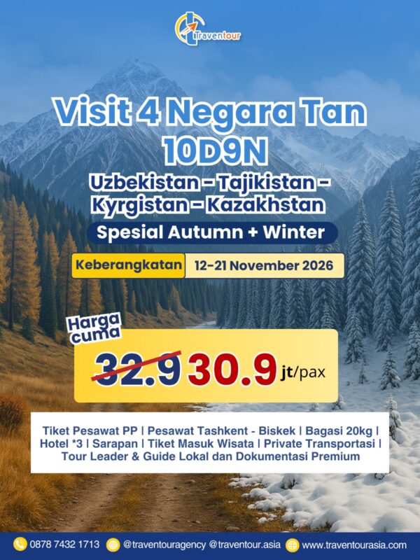 Visit 4 Negara Tan 10D9N 12 21 November 2026