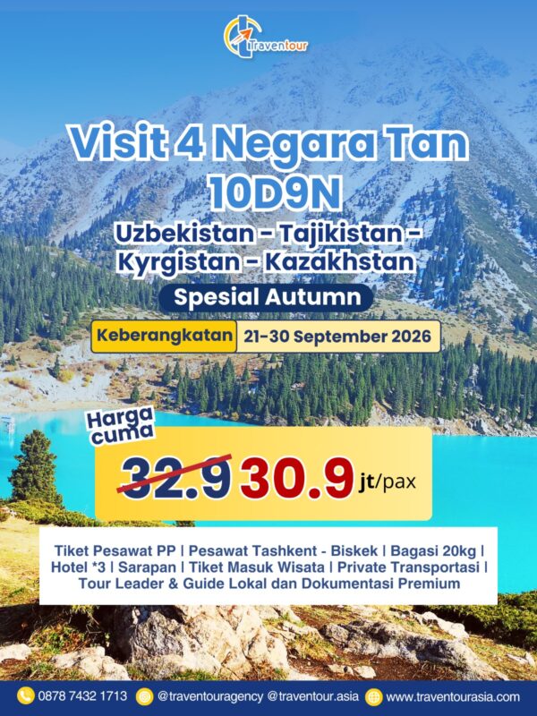 Visit 4 Negara Tan 10D9N 21 30 September 2026